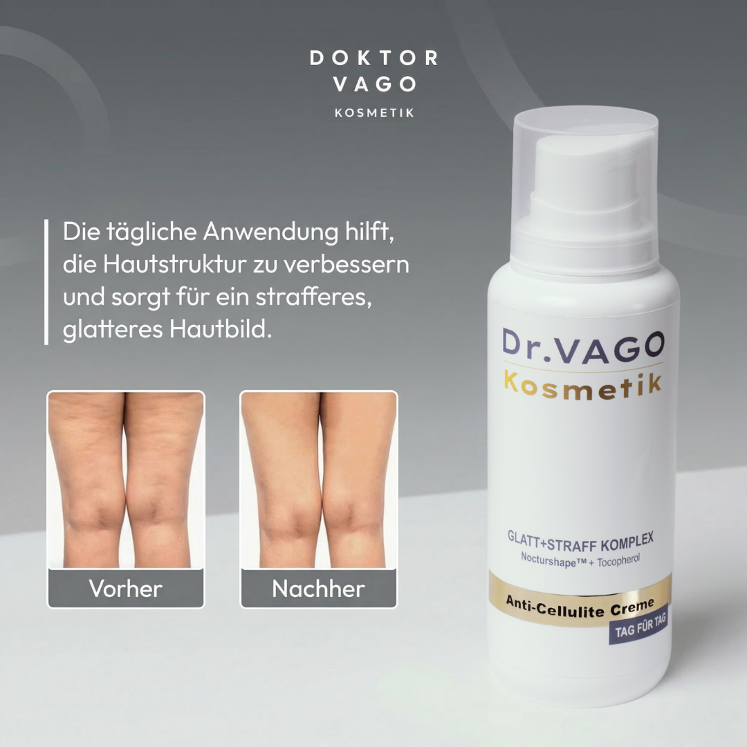 Straffende Anti-Cellulite Körperlotion mit Nocturshape™ von Mein Shop, Hautstraffung und Verbesserung der Hautstruktur sichtbar