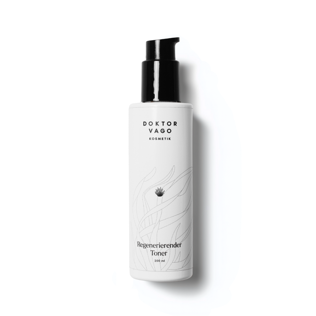 Regenerierender Toner von Mein Shop in einer Flasche, ideal für die Hautpflege und Feuchtigkeitsversorgung.
